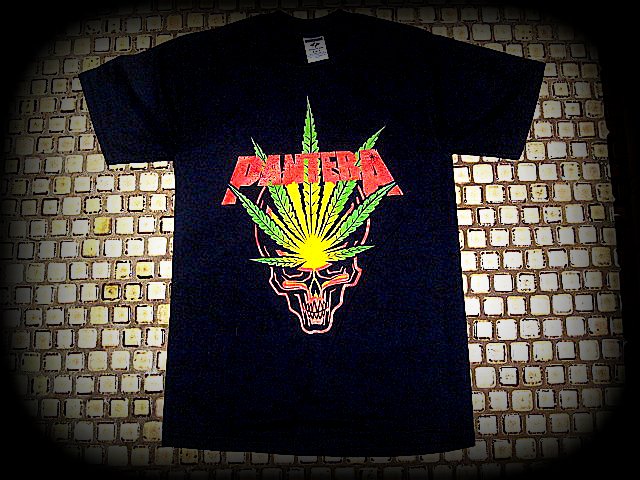 PANTERA- Marijuana Leaf - T-shirt - Two Sided Print